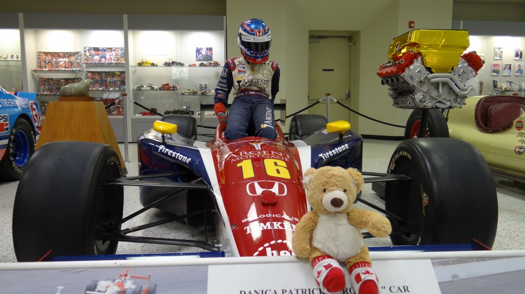 Teddy at Race Car